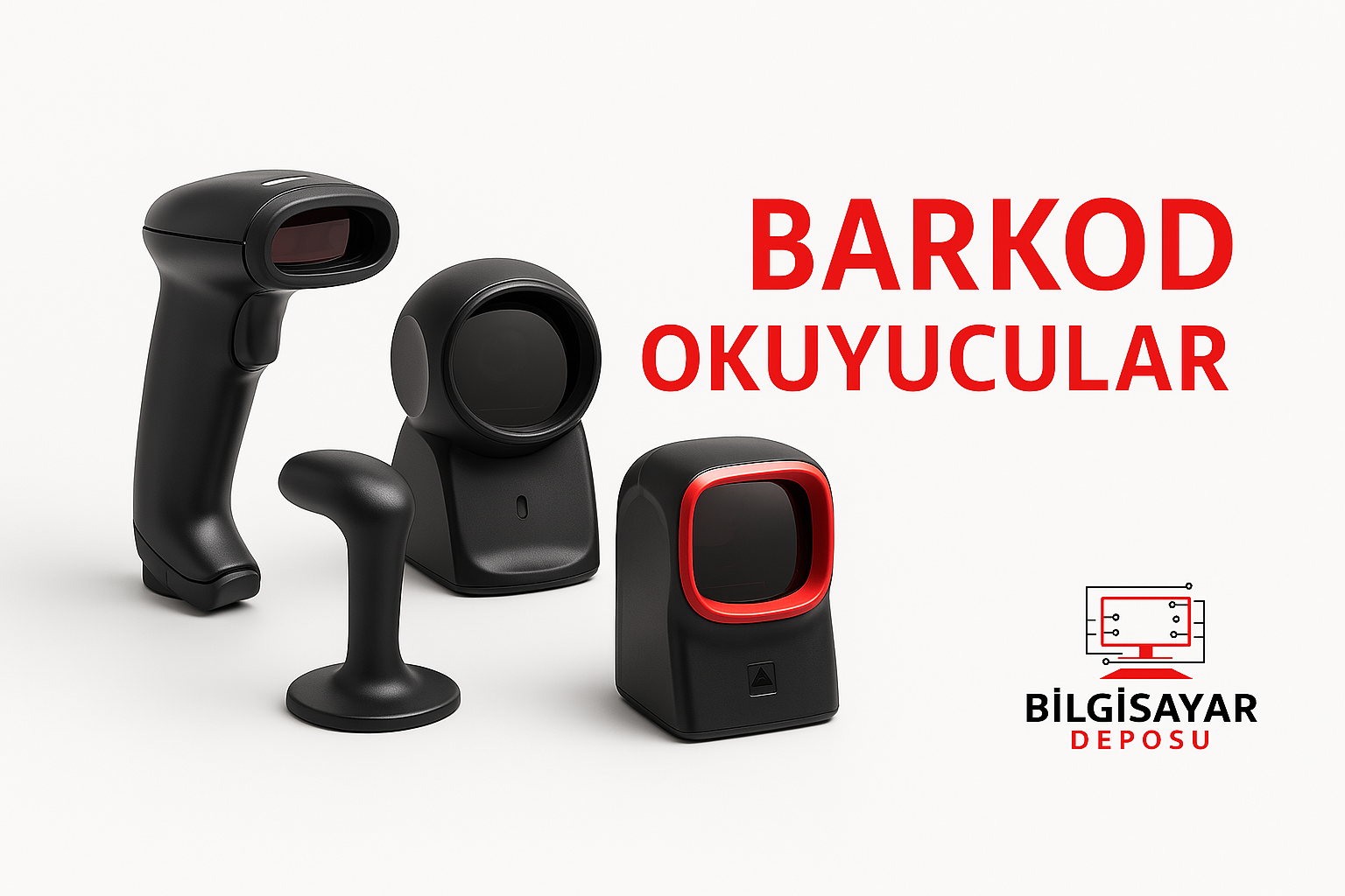 Lazer barkod okuyucular, 2D karekod tarayıcılar ve CCD teknolojili barkod cihazları
