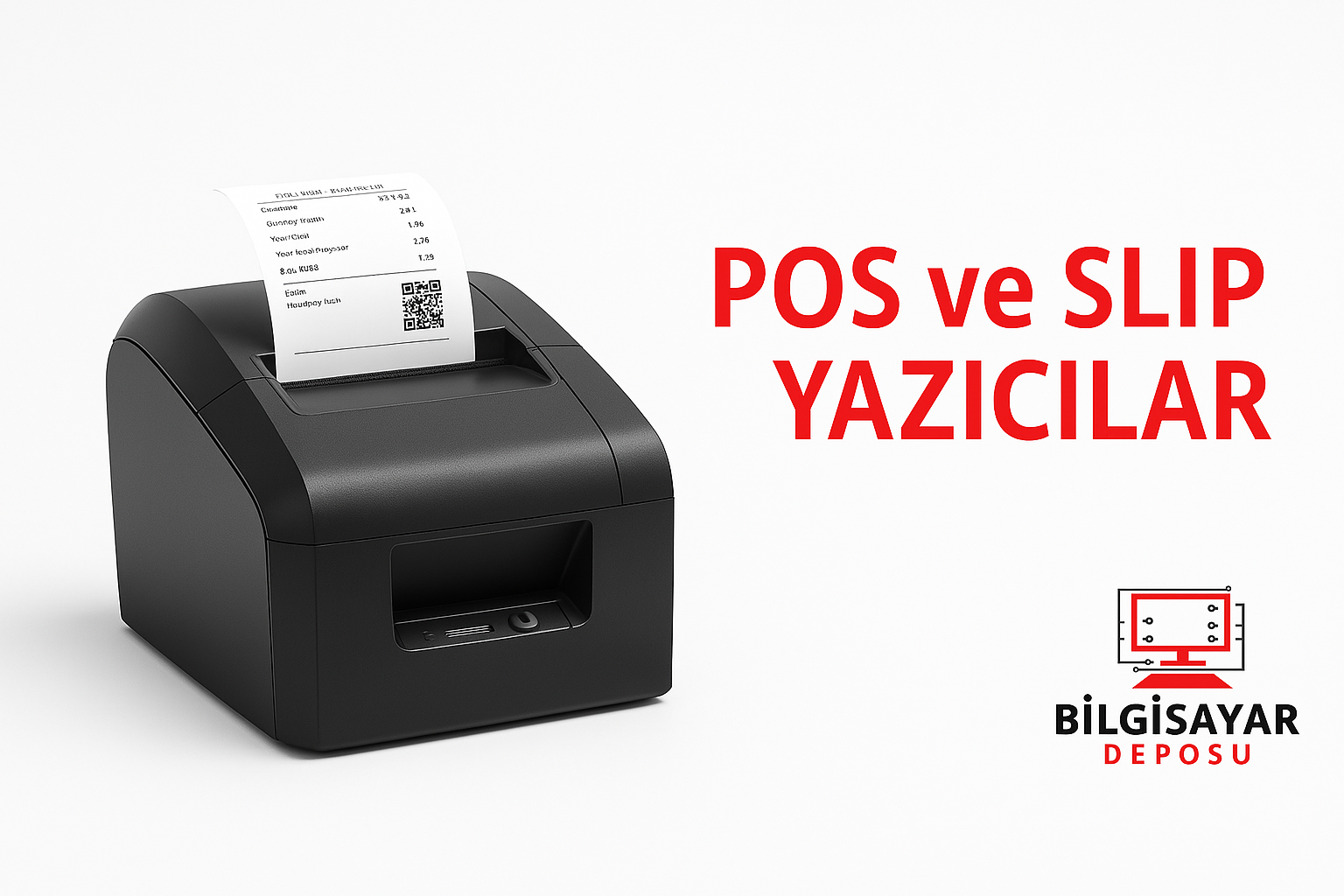 POS ve slip yazıcılar, fiş ve belge çıktısı almak için kullanılan kompakt yazıcılardır