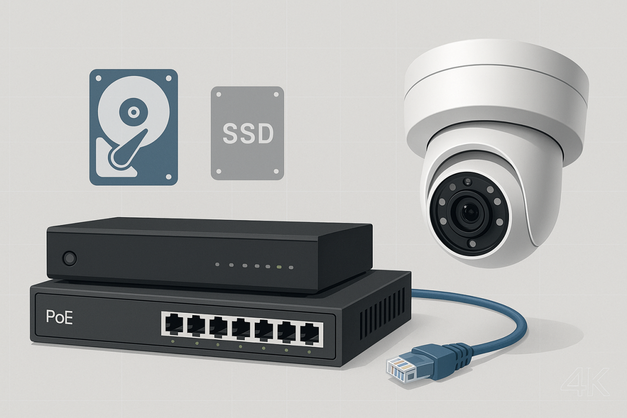 IP Kamera Kayıt Süresi ve Disk Kapasitesi Rehberi 2025