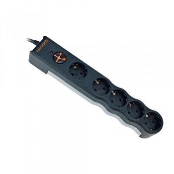 TUNÇMATİK TSK-6136 POWERSURGE PRIZ 5'Lİ SİYAH 1.5 MT