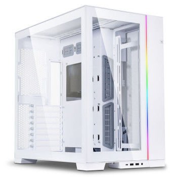 Lian Li O11 Dynamic Evo White O11DEW Temperli Cam ARGB USB Type-C Beyaz E-ATX Mid-Tower Gaming Kasa