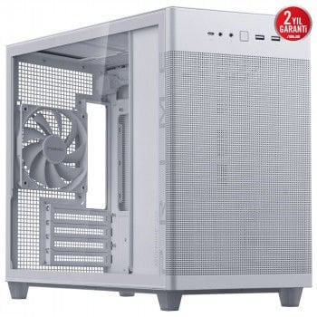 ASUS PRIME AP201 KASA TEMPERED GLASS BEYAZ