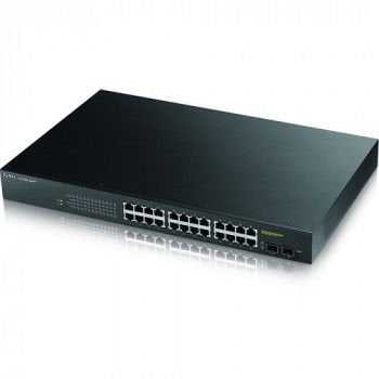 ZYXEL GS1900-24HP V2 SWITCH POE 2xDUAL SFP WEB MAN SW
