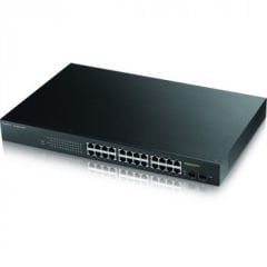 ZYXEL GS1900-24HP V2 SWITCH POE 2xDUAL SFP WEB MAN SW