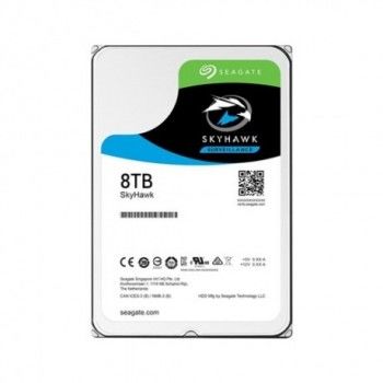 8TB SEAGATE SKYHAWK GÜVENLİK 7/24 DISKLERI 256 MB 7/24 RV ST8000VX004