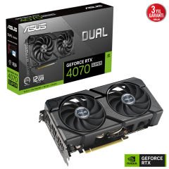 ASUS DUAL-RTX4070S-12G-EVO RTX 4070 SUPER EKRAN KARTI 12GB GDDR6X HDMI 3XDP DLSS3 192BİT