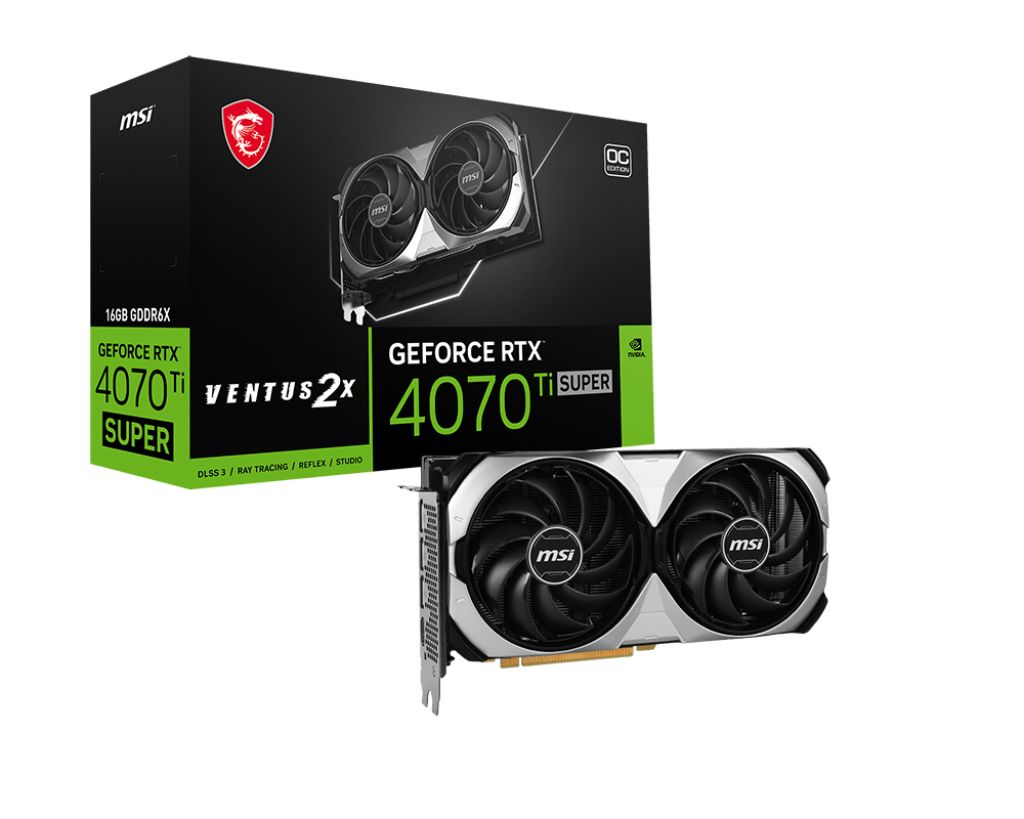 MSI GeForce RTX 4070 Ti SUPER Ventus 2X OC EKRAN KARTI 16G