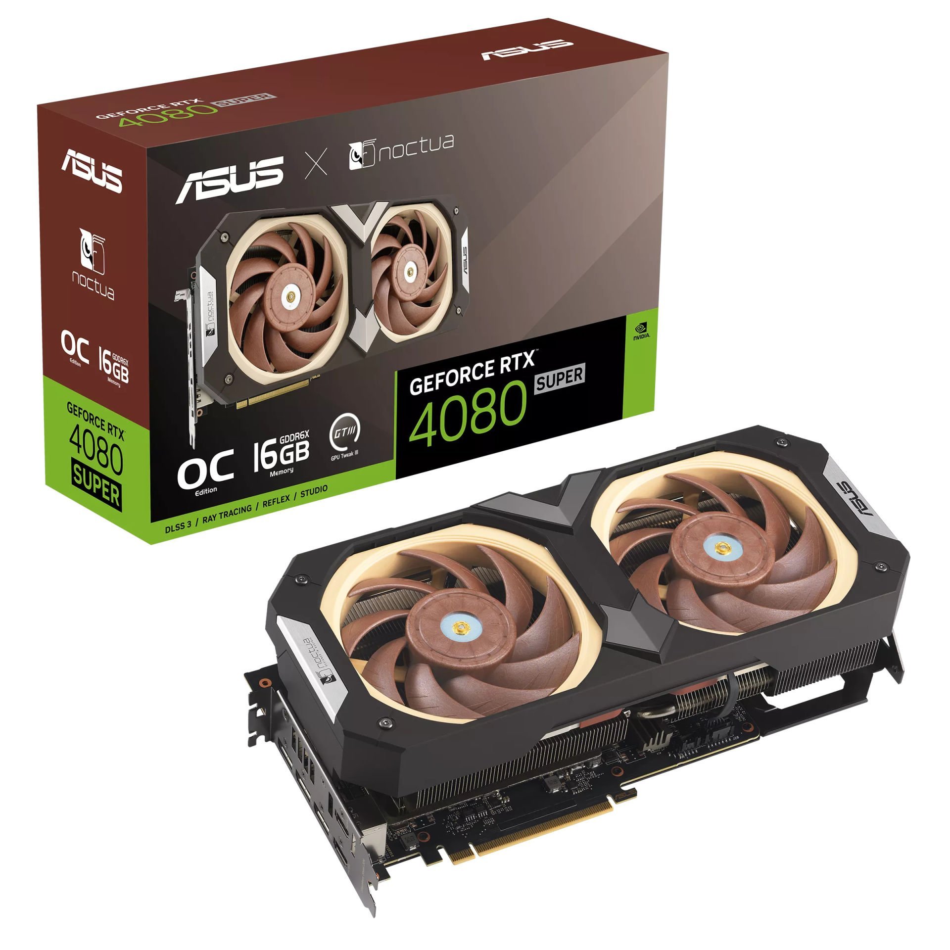 ASUS RTX4080S-O16G-NOCTUA GDDR6X EKRAN KARTI 256BIT