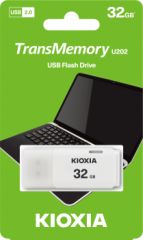 32GB USB2.0 KIOXIA USB BELLEK BEYAZ FLASH BELLEK LU202W032GG4