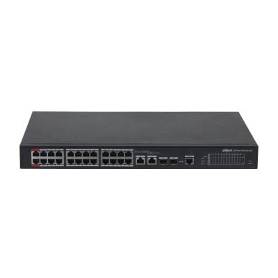 DAHUA PFS4226-24ET-360-V3 24 PORT SWITCH 24XFE-2GE-2XSFP 360 W YÖNETİLEBİLİR POE SWİTCH