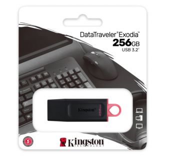 256GB USB3.2 Gen1 USB BELLEK DTX/256GB Exodia KINGSTON FLASH BELLEK