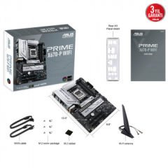 ASUS PRIME X670-P ANAKART WiFi DDR5 6400Mhz+(OC) RGB M.2 ATX AM5