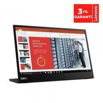 14 LENOVO ThinkVision MONİTÖR M14 61DDUAT6TK FHD IPS 6MS 60HZ DP USB-C 3 Yıl Garanti