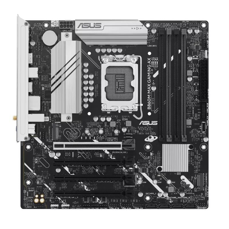 ASUS B860M MAX GAMING AX INTEL SOKET 1851 ANAKART