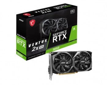 MSI GEFORCE RTX 3050 VENTUS 2X XS EKRAN KARTI 8G OC GDDR6 HDMI DP DVI 128Bit