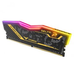 Team T-Force TUF RAM Yellow Delta RGB 16GB(1x16GB) 3200Mhz DDR4 Gaming Ram CL16-20 (TF9D416G3200HC16F01)
