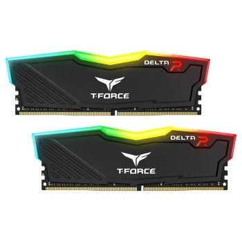 Team T-Force Delta RAM RGB Black 32GB (2x16GB) 3200MHz CL16 DDR4 Gaming Ram (TF3D432G3200HC16FDC01)