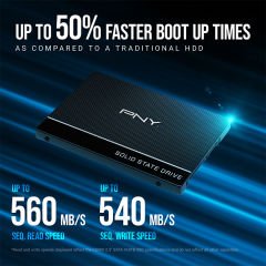 PNY CS900 250GB SSD DİSK 535/500MB/s 2,5'' SATA3 SSD (SSD7CS900-250-RB)
