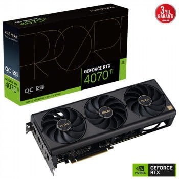 ASUS PROART-RTX4070TI-O12G GAMING EKRAN KARTI 12GB GDDR6X 192Bit