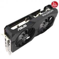ASUS DUAL-RX7600-O8G 8GB EKRAN KARTI GDDR6 HDMI DP 128BİT