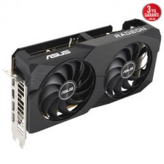 ASUS DUAL-RX7600-O8G 8GB EKRAN KARTI GDDR6 HDMI DP 128BİT