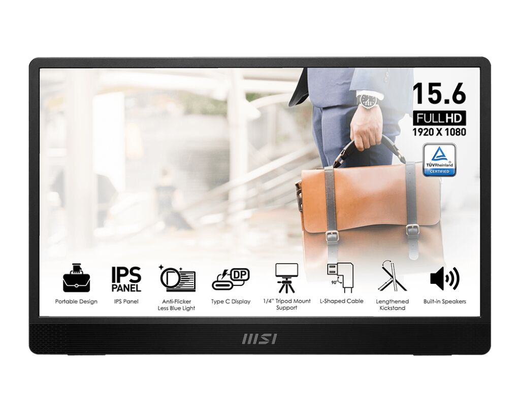 15.6 MSI PRO MP161 E2 IPS 4MS 60HZ ADAPTIVE-SYNC PORTATİF
