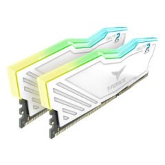 Team T-Force Delta RAM RGB White 16GB (2x8GB) 3600MHz CL18 DDR4 Gaming Ram (TF4D416G3600HC18JDC011)
