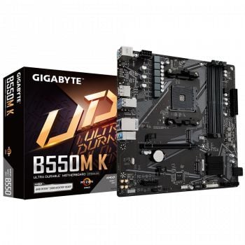 GIGABYTE B550M K ANAKART DDR4 4733MHz(OC) HDMI M.2 DP mATX AM4