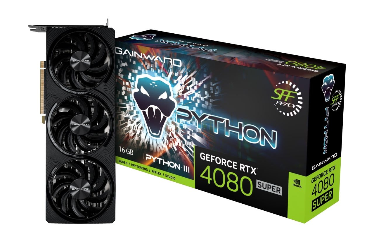 GAINWARD RTX4080 SUPER EKRAN KARTI PYTHON III OC 16GB GDDR6X 256bit