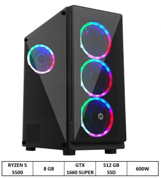 OXPC-R5000 RYZEN 5 MASAÜSTÜ PC 5500 8GB 512GB 6GB GTX1660 FD