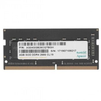 Apacer 4GB (1x4GB) RAM 2666Mhz CL19 DDR4 Notebook SODIMM Ram (ES.04G2V.KNH)