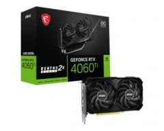 MSI GEFORCE RTX 4060 Ti VENTUS 2X BLACK EKRAN KARTI 16G OC 16GB GDDR6 HDMI DP 128Bit