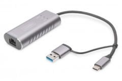 DIGITUS DN-3028 USB 3.0 ETHERNET ADAPTÖR TYPE C