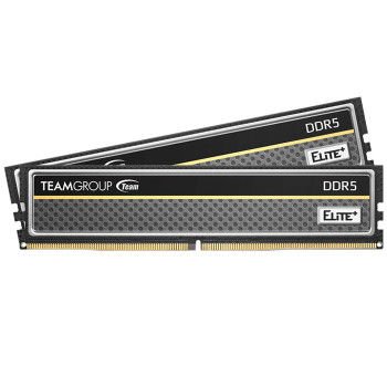 Team Elite Plus RAM Black 16 GB (2x8GB) 4800MHz CL40 DDR5 Gaming Ram TPBD516G4800HC40DC016