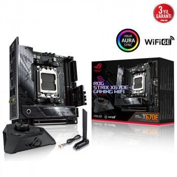 ASUS ROG STRIX ANAKART X670E-I GAMING WIFI DDR5 6400(OC)MHz AM5