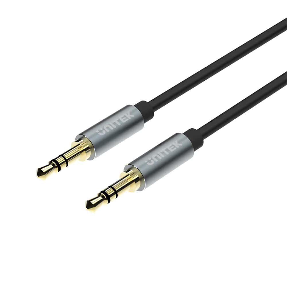 UNITEK 3.5MM AUX SES KABLOSU 1 METRE ALTIN KAPLAMA (Y-C926ABK)