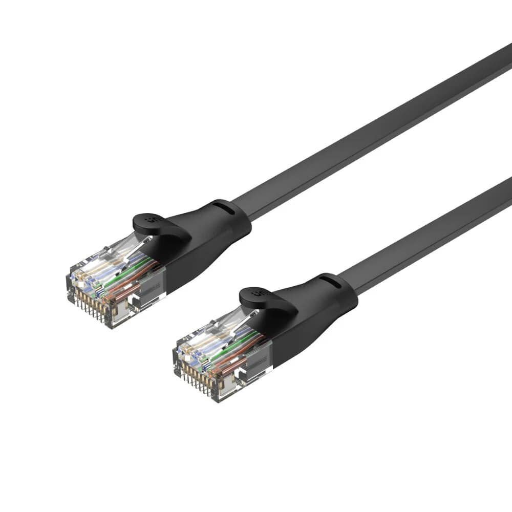 UNITEK CAT6 PATCH KABLO 10 METRE FLAT 1GBPS, SİYAH C1813GBK