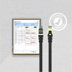 UNITEK CAT7 PATCH KABLO 3MT FLAT 10GBPS (C1897BK-3M)