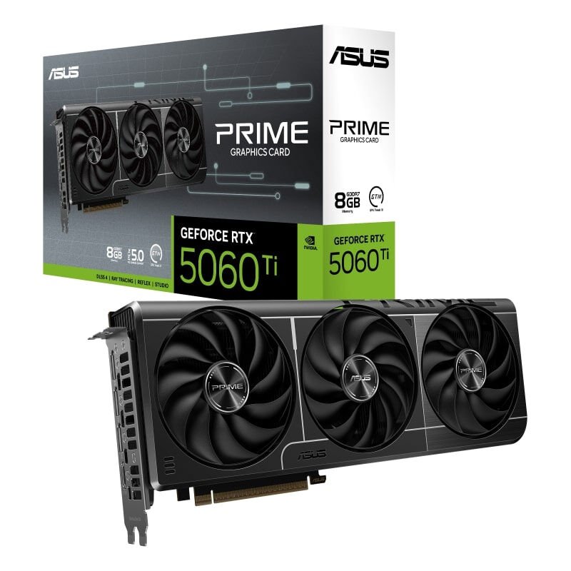 ASUS PRIME-RTX5060TI-O8G EKRAN KARTI 8GB DDR7 128BIT 3xDP HDMI