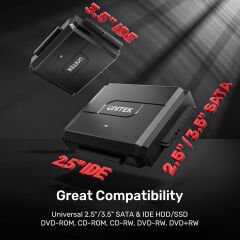 UNITEK USB3.0 TO IDE + SATA II DÖNÜŞTÜRÜCÜ  (Y-3324)