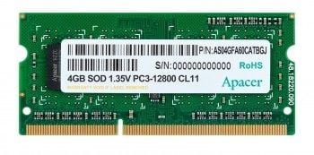 Apacer 4 GB DDR3 1600Mhz SODIMM 1.35V NOTEBOOK RAM DS.04G2K.KAM