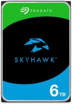 6TB SEAGATE SKYHAWK GÜVENLİK 7/24 DISKLERI 256MB 7/24 RV ST6000VX009