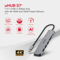 UNITEK USB-C 7in1 UNIVERSAL DOCKING STATION (H1118A)