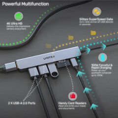 UNITEK USB-C 7in1 UNIVERSAL DOCKING STATION (H1118A)