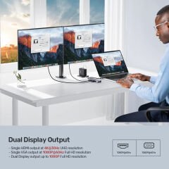 UNITEK USB-C 9in1 UNIVERSAL DOCKING STATION (D1113A)