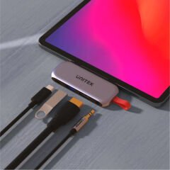 UNITEK USB-C 4in1 UNIVERSAL DOCK STATION IPAD PRO & AIR DESTEKLİ (D1070A)
