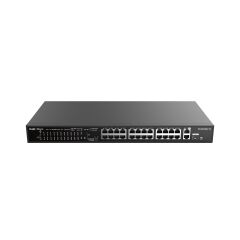 RUİJİE-REYEE RG-ES126S-P V2 24XFE-2XGE/1XGE SFP 370W POE SWİTCH