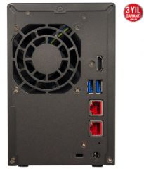 ASUSTOR AS6602T 2 YUVALI 4GB NAS DEPOLAMA ÜNİTESİ