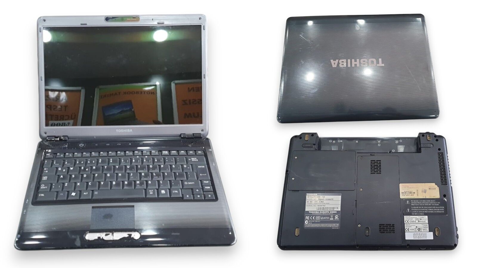 [ARIZALI LAPTOP] Toshiba Satellite U400-14Z Arızalı Laptop Parçalık | 13.3'' Yedek Parça