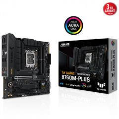 ASUS TUF GAMING ANAKART B760M-PLUS DDR5 7200MHz 1700p mATX